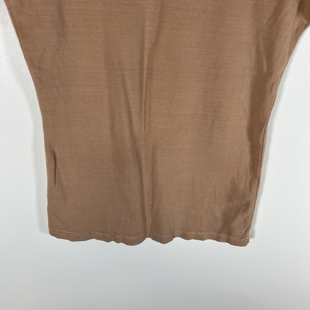 Fabletics Shirt Womens Small Clay Short Sleeve Round Neck Cotton Performance - Picture 3 of 6